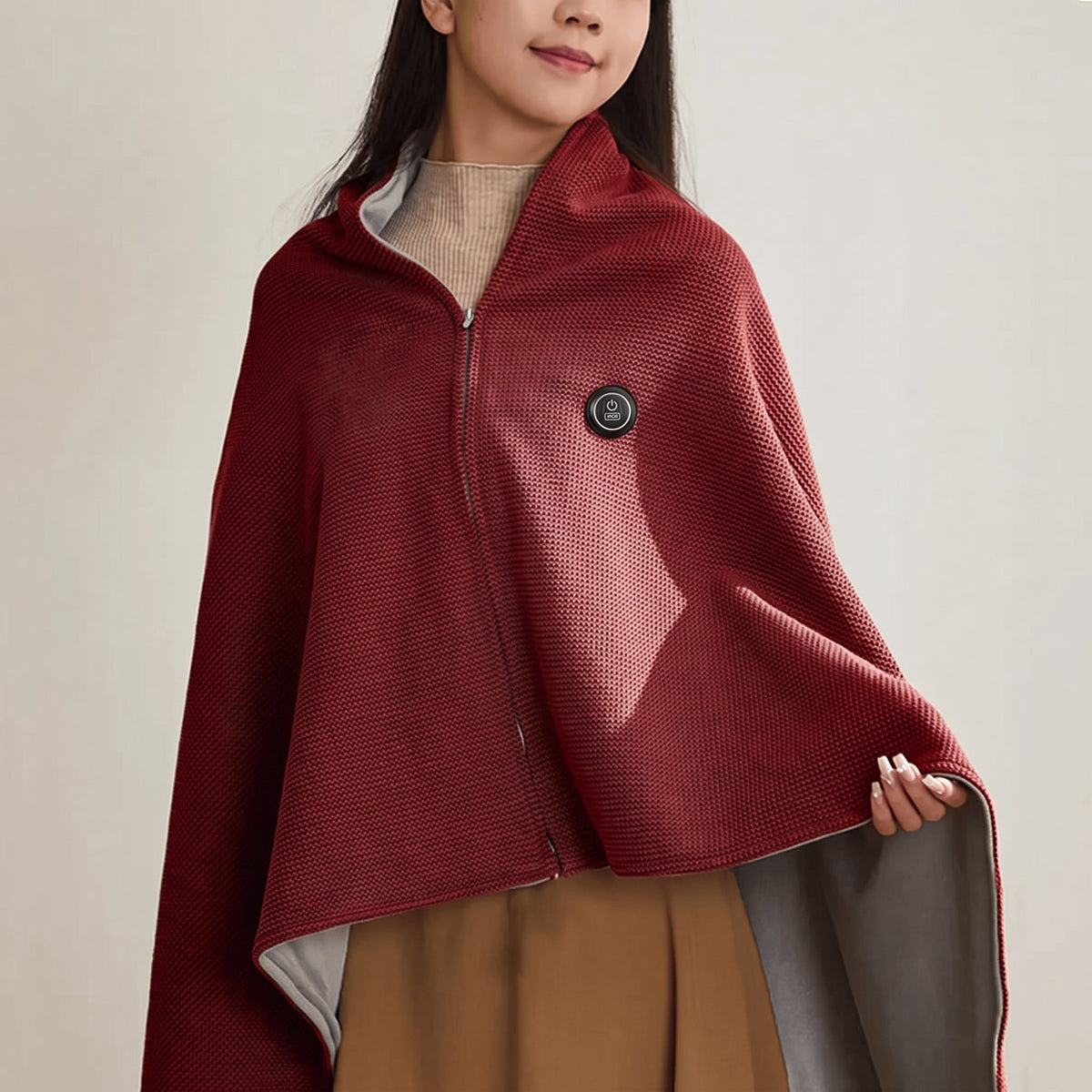🔥 Christmas Sale — 49% OFF! ❄️ Stay Warm All Winter — Portable Electric Heated Blanket Shawl