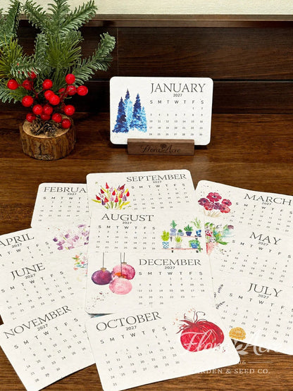 ✨🌱Eco-Friendly Plantable “Timeless” Seed Calendar 2027