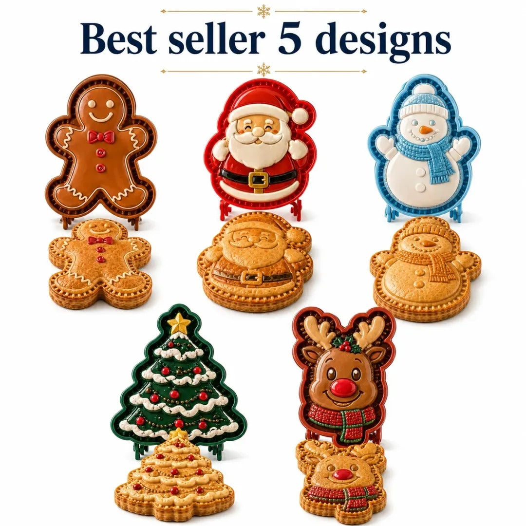 🎄 9‑Design Christmas Mini Pie Mold Collection🥧✨