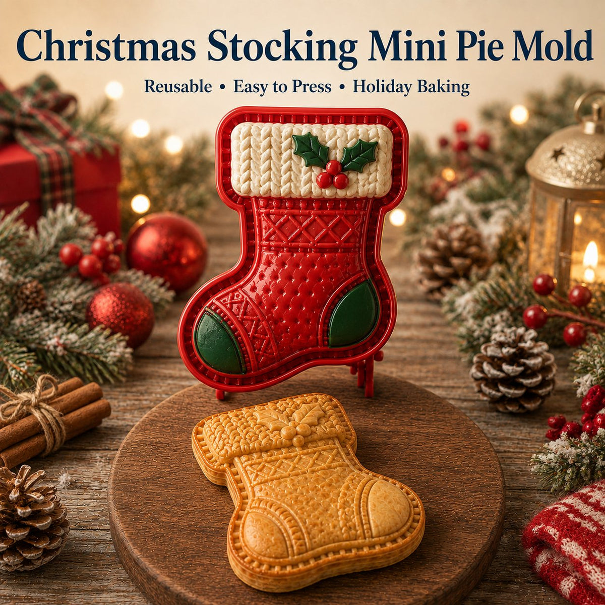 🎄 9‑Design Christmas Mini Pie Mold Collection🥧✨