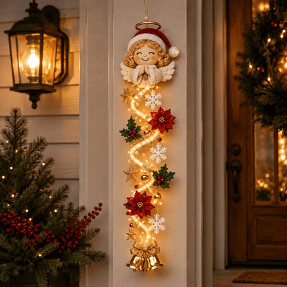 🎄🎁Last Day 49% OFF – 🎄Glowing Christmas Door Hanger | 6 Festive Light Designs✨