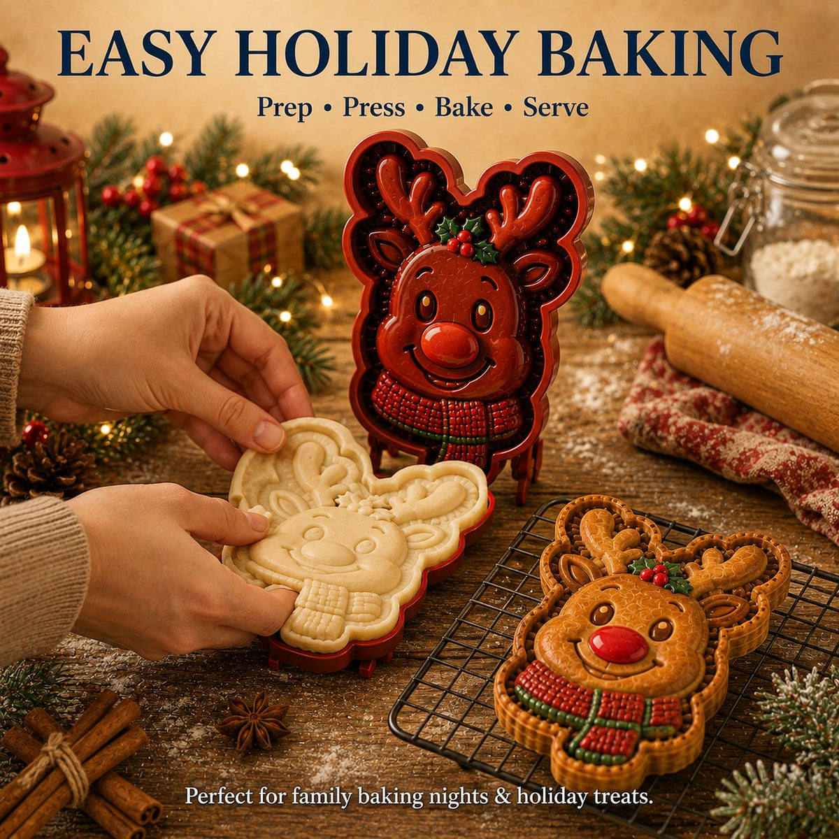 🎄 9‑Design Christmas Mini Pie Mold Collection🥧✨