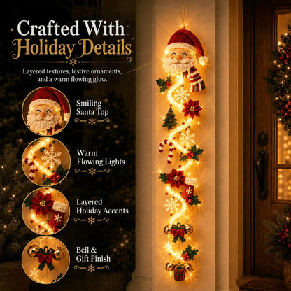 🎄🎁Last Day 49% OFF – 🎄Glowing Christmas Door Hanger | 6 Festive Light Designs✨