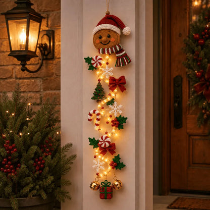 🎄🎁Last Day 49% OFF – 🎄Glowing Christmas Door Hanger | 6 Festive Light Designs✨