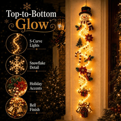🎄🎁Last Day 49% OFF – 🎄Glowing Christmas Door Hanger | 6 Festive Light Designs✨
