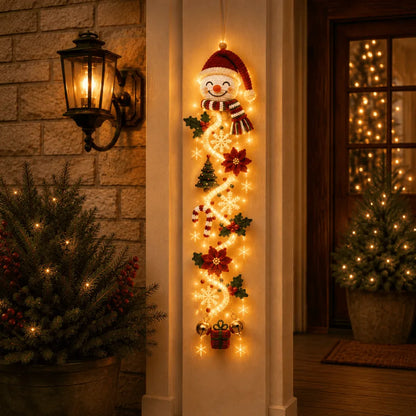 🎄🎁Last Day 49% OFF – 🎄Glowing Christmas Door Hanger | 6 Festive Light Designs✨