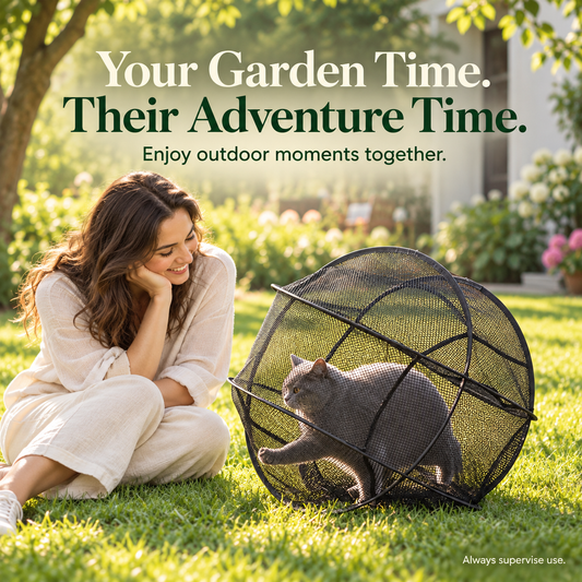 🐱 Portable 360° Cat Playpen – Cozy & Safe Space for Play, Rest & Relaxation🐾