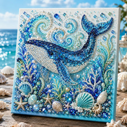🔥 Last Day Big Sale - 🌊 Ocean Theme Pearl Art DIY Kit – Relaxing DIY Craft to Create Stunning Coastal Artwork