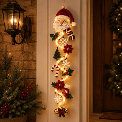 🎄🎁Last Day 49% OFF – 🎄Glowing Christmas Door Hanger | 6 Festive Light Designs✨