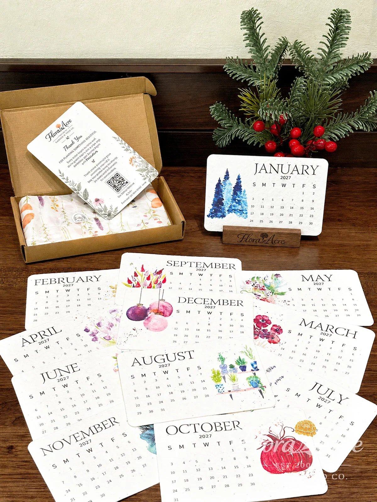 ✨🌱Eco-Friendly Plantable “Timeless” Seed Calendar 2027