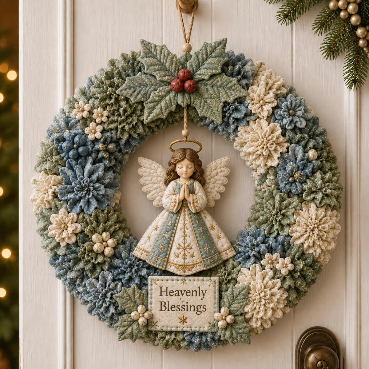 🔥Last Day 50% OFF🎄 3D Fabric Poke Wreath DIY Kit